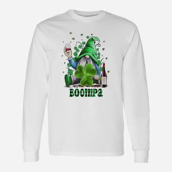 Boompa Gnome St Patricks Day Matching Long Sleeve T-Shirt - Seseable