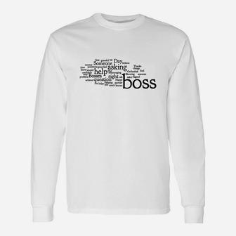 For Boss Day Tshirts Boss Long Sleeve T-Shirt - Seseable