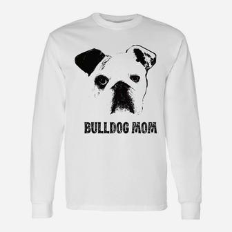 Bulldog Mom English Bulldog Mom Long Sleeve T-Shirt - Seseable