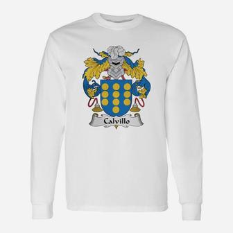 Calvillo Crest Spanish Crests Long Sleeve T-Shirt | Seseable UK