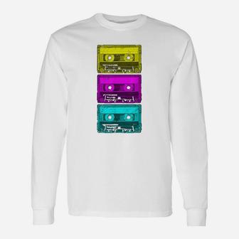 Cassette Tape Mixtape Retro Music 80s Vintage Long Sleeve T-Shirt - Seseable