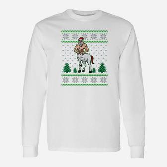 Centau Half Man Half Horse Greek Mythology Christmas Long Sleeve T-Shirt - Seseable