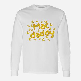 Cheese Dad Cool Daddy Macaroni Cheese Long Sleeve T-Shirt - Seseable