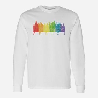 Chicago Pride T-shirt Long Sleeve T-Shirt - Seseable