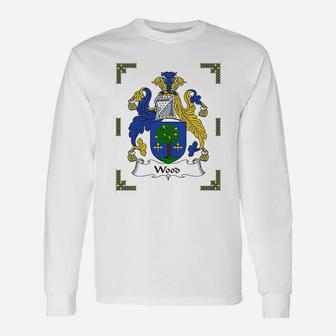 Coat Of Arms Wood Crest Long Sleeve T-Shirt - Seseable