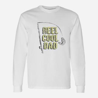 Cool Fishing Dad Fathers Day Long Sleeve T-Shirt - Seseable
