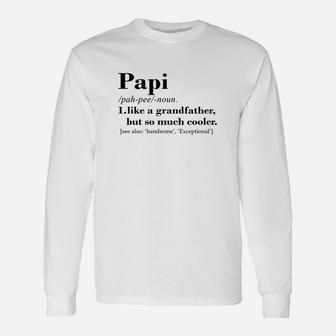 Cool Papi Grandfather, best christmas gifts for dad Long Sleeve T-Shirt - Seseable