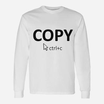 Copy Father And Daughter Matching Long Sleeve T-Shirt - Seseable