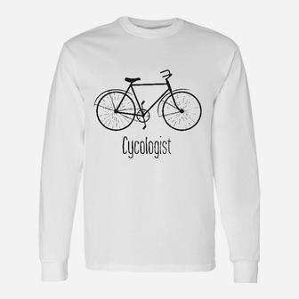 Cycologist Psychology Biking Cyclist Long Sleeve T-Shirt - Seseable