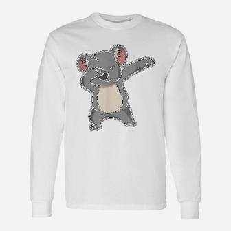 Dabbing Koala Dab Dance Cool Koala Bear Lover Long Sleeve T-Shirt - Seseable