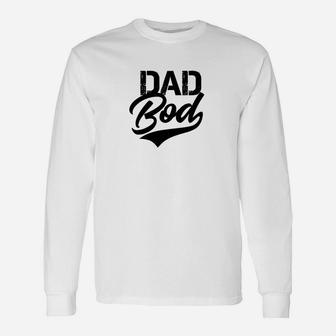 Dad Bod Tough 80s Sports Swoosh Font Premium Long Sleeve T-Shirt - Seseable