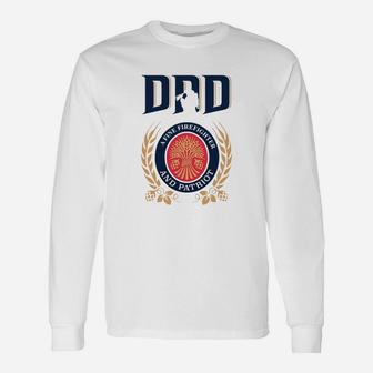 Dad A Fine Firefighter And Patriot Father s Day Shirt Long Sleeve T-Shirt - Seseable
