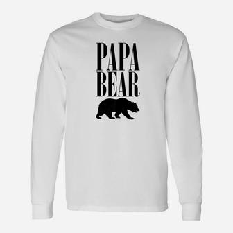 Dad Life Papa Bear Tees Hunting Father Holiday Long Sleeve T-Shirt - Seseable