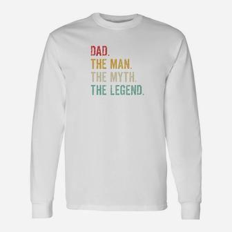 Dad The Man The Myth The Legend Premium Long Sleeve T-Shirt - Seseable