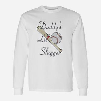 Daddys Baseball Dad, dad birthday gifts Long Sleeve T-Shirt - Seseable
