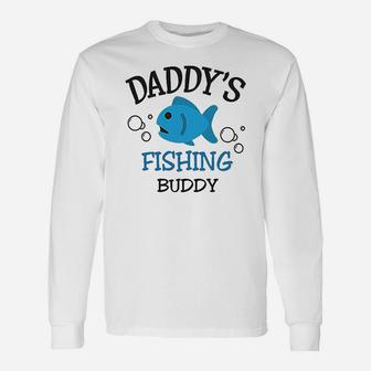 Daddys Dad Father Fishing Buddy Style B Fathers Day Long Sleeve T-Shirt - Seseable