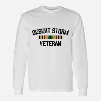 Desert Storm Veteran Pride Long Sleeve T-Shirt - Seseable