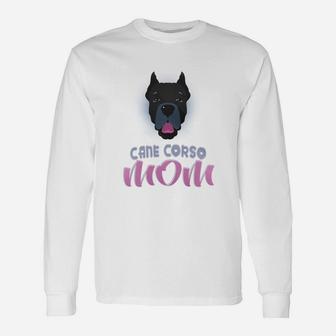 Dog Cane Corso Icon Moms Long Sleeve T-Shirt - Seseable