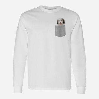 Dog In Your Pocket Coton De Tulear Long Sleeve T-Shirt - Seseable