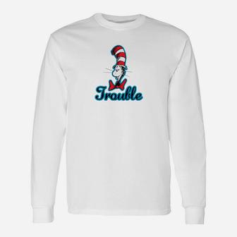 Dr Seuss The Cat In The Hat Trouble Long Sleeve T-Shirt - Seseable