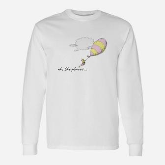 Dr Seuss Oh The Places You'll Go Oh, The Places Balloon Long Sleeve T-Shirt - Seseable
