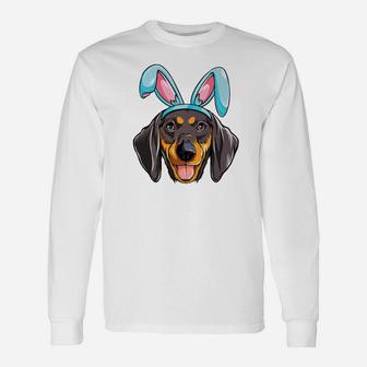 Easter Bunny Dachshund Dog Boys Girls Men Women Long Sleeve T-Shirt - Seseable