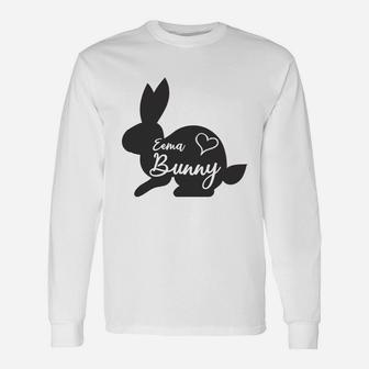Eema Bunny Cute Adorable Easter Great Women Long Sleeve T-Shirt - Seseable