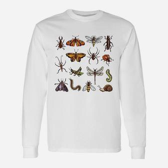 Entomology Collection Of Insects Bug Long Sleeve T-Shirt - Seseable