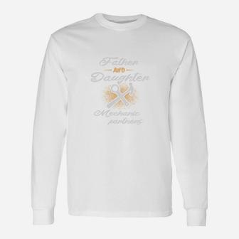 Father And Daughter Mechanic Partners Long Sleeve T-Shirt - Seseable