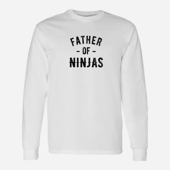 Father Of Ninjas Martial Arts Dad Premium Long Sleeve T-Shirt - Seseable