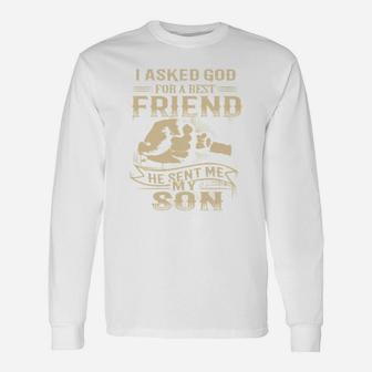 Father And Son Best Friend, best christmas gifts for dad Long Sleeve T-Shirt - Seseable
