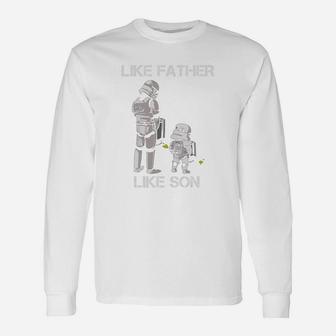 Like Father Like Son Stormtrooper Peeing Shirt Long Sleeve T-Shirt - Seseable