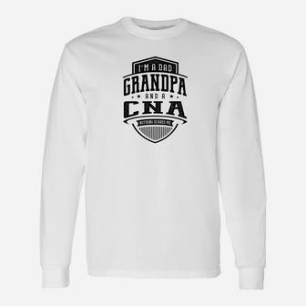 Fathers Day Im A Dad A Cna Men Long Sleeve T-Shirt - Seseable