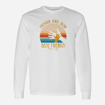 Fathers Day Father And Son Best Friends For Life Premium Long Sleeve T-Shirt - Seseable