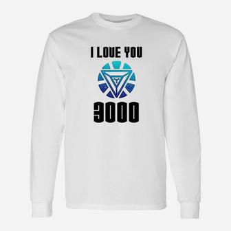 Fathers Day I Love You 3000 Long Sleeve T-Shirt - Seseable