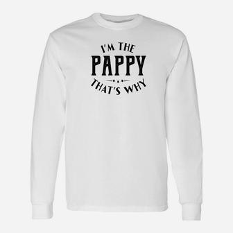 Fathers Day Im The Pappy Thats Why Men Long Sleeve T-Shirt - Seseable