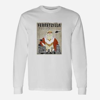 Ferretzilla Vintage Ferret Long Sleeve T-Shirt - Seseable