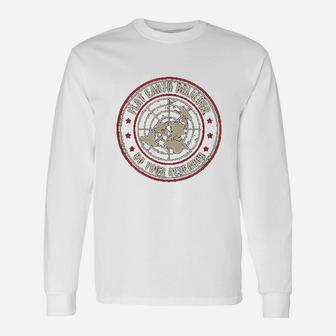 Flat Earth Believer Research Society Long Sleeve T-Shirt - Seseable