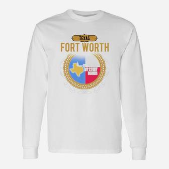Fort Worth Texas Long Sleeve T-Shirt - Seseable