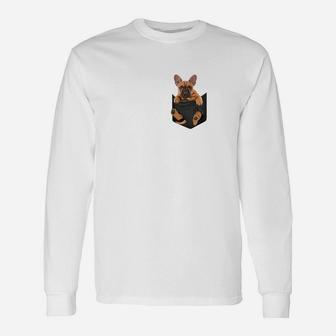 Französische Bulldogge Tasche Langarmshirts - Seseable