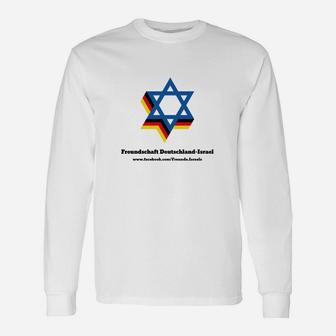 Freundschaft Deutschland-Israel Langarmshirts, Stern-Design Verflochten - Seseable