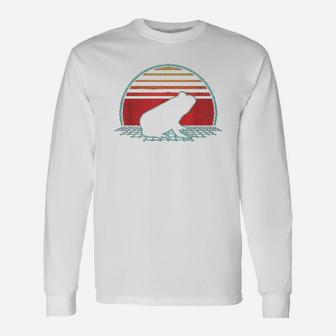 Frog Retro Vintage Toad 80s Style Animal Lover Long Sleeve T-Shirt | Seseable UK