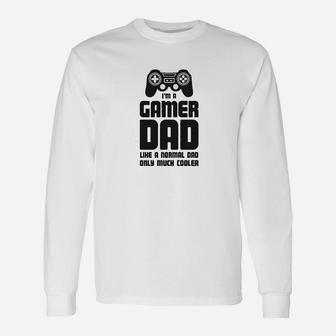 Gamer Dad For Fathers Cool Dads Gaming Long Sleeve T-Shirt