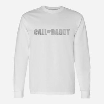 Gaming Dad Call Of Daddy Duty Gaming Inspired Long Sleeve T-Shirt - Seseable
