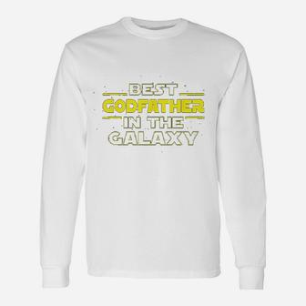 Godfather Best Godfather In The Galaxy Long Sleeve T-Shirt - Seseable