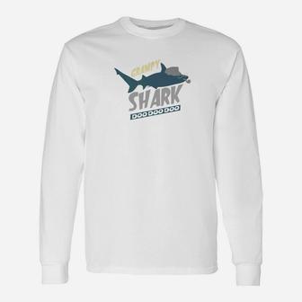 Grampy Shark Doo Doo Grandpa Men Fathers Day Premium Long Sleeve T-Shirt - Seseable