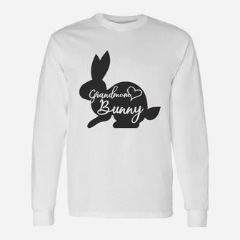 Grandmom Bunny Cute Adorable Easter Great Women Long Sleeve T-Shirt - Seseable