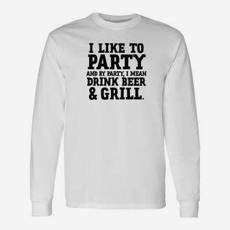 Grill Smoking Father Bbq Grilling Dad Long Sleeve T-Shirt - Seseable