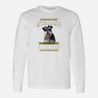 Herren Langarmshirts mit Hund & Spruch Persönlicher Speichellecker - Seseable