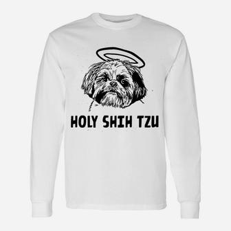 Holy Shih Tzu Dogs Long Sleeve T-Shirt - Seseable